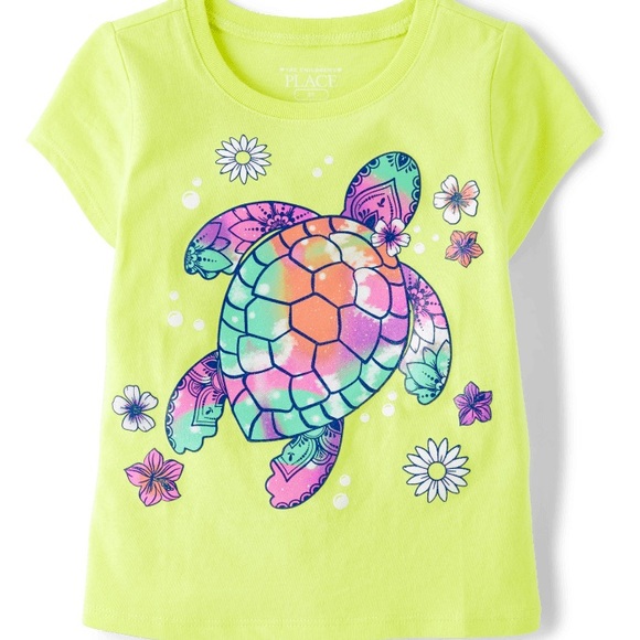The Children's Place Other - The children’s place Toddler Girls Turtle Graphic Tee, 12-18 months